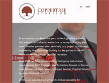 Tablet Screenshot of coppertreestaffing.com